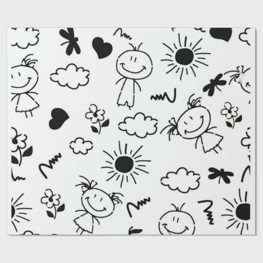 Kinder Geschenkpapier (Flach)