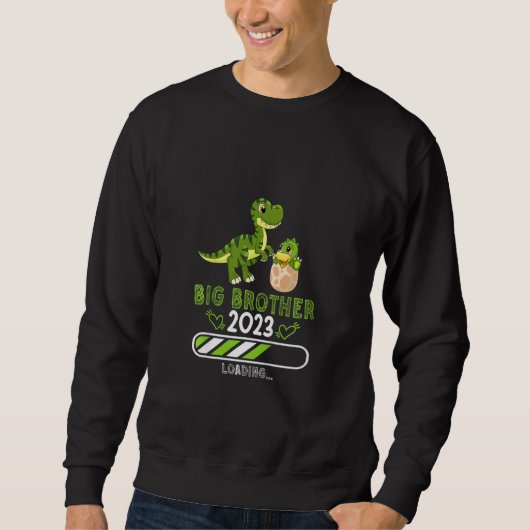 Kinder Geschwister Big Brother 2023 Dino Dinosauri Sweatshirt (Vorderseite)