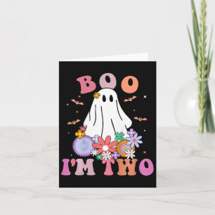 Kinder Gespenst Boo ich bin zwei Yr 2. Geburtstag Karte