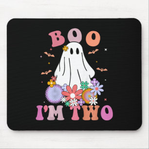 Kinder Gespenst Boo ich bin zwei Yr 2. Geburtstag Mousepad