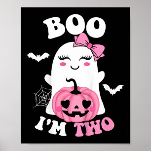 Kinder Gespenst Boo ich bin zwei Yr 2. Geburtstag Poster