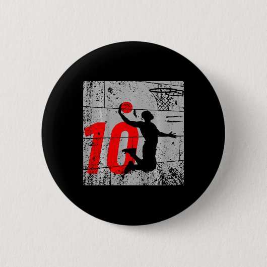 Kinder gestört 10 Jahre alt 10. Bysketbyll Geburt Button (Vorderseite)