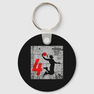 Kinder gestört 4 Jahre alt 4. Bysketbyll Geburtsta Schlüsselanhänger