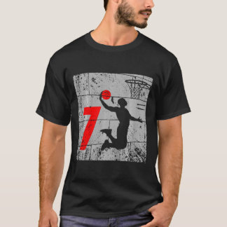 Kinder gestört 7 Jahre alt 7. Bysketbyll Geburtsta T-Shirt
