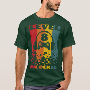Kinder gestört Retro 8 Jahre alter Videospielspiel T-Shirt