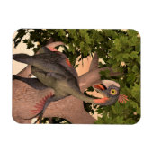 Kinder Gigantoraptor Dinosaurier Abenteuer Kunst Magnet (Horizontal)