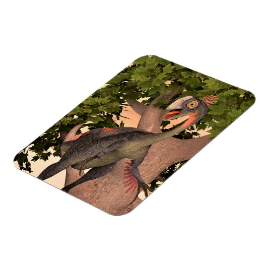Kinder Gigantoraptor Dinosaurier Abenteuer Kunst Magnet (Linke Seite)