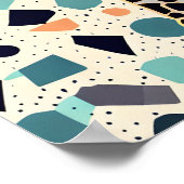 Kinder Giraffe farbenfrohe Punkte Poster (Ecke)