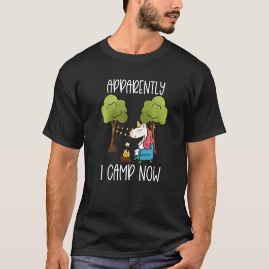 Kinder Glamping Gear Unicorn Camping Stuff Camp T-Shirt (Vorderseite)