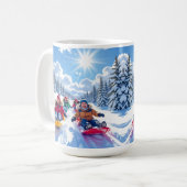 Kinder Glegendär Winterspass pur Kaffeetasse (Vorderseite Links)