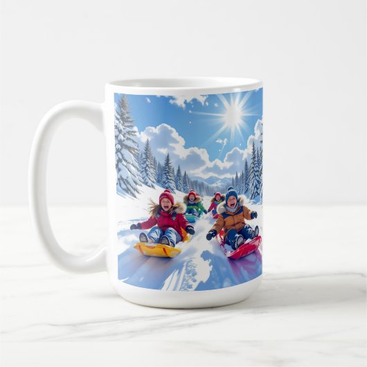 Kinder Glegendär Winterspass pur Kaffeetasse (Links)
