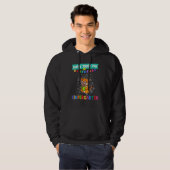 Kinder glücklich 100. Kindergartentag Gra Hoodie (Vorne ganz)