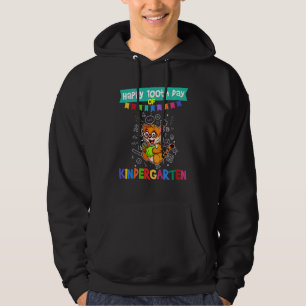 Kinder glücklich 100. Kindergartentag Gra Hoodie