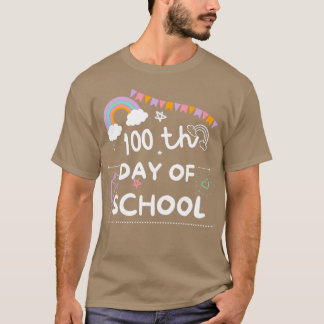 Kinder glücklich 100. Schultag T-Shirt