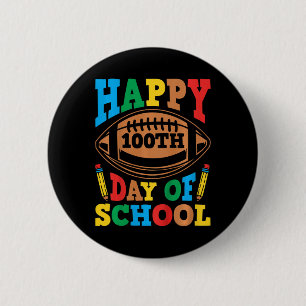Kinder glücklich 100. Tag der Schule Jungen 100 Ta Button