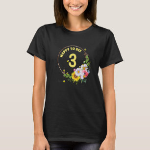 Kinder glücklich, 3 Kindergeburtstag zu sein T-Shirt