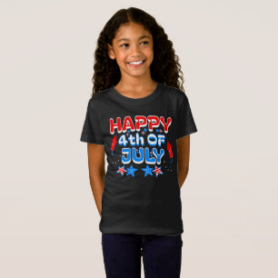 Kinder glücklich 4. Juli T-Shirt
