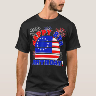 Kinder glücklich 8. Geburtstag am 4. Juli Vintag  T-Shirt