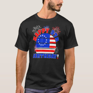 Kinder glücklich 9. Geburtstag am 4. Juli Vintag 1 T-Shirt