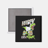 Kinder glücklich Eastrawr Niedlich Trex Dinosaur O Magnet (Vorderseite/Rückseite)