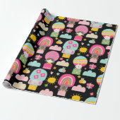 Kinder glücklich Geburtstag Pastel Niedlicher Tier Geschenkpapier (Ungerollt)