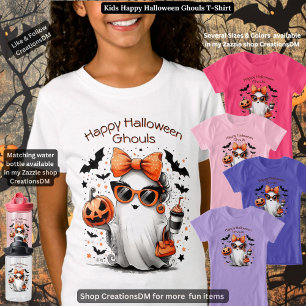 Kinder glücklich Halloween Ghouls T-Shirt