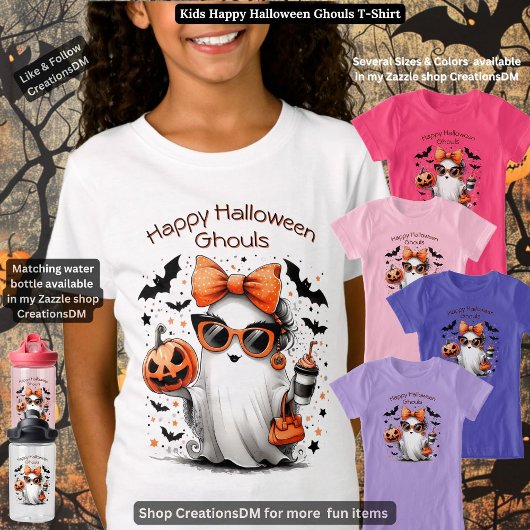 Kinder glücklich Halloween Ghouls T-Shirt