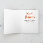 Kinder glücklich Halloween Orange Black Karte (Innenseite)