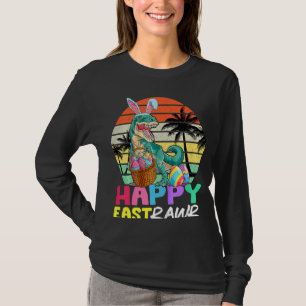 Kinder glücklich Ost T Rex Oster Bunny Dinosaur Eg T-Shirt