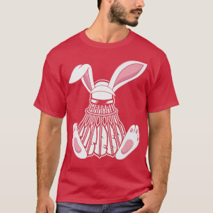 Kinder glücklich Ostern Badminton Bunny Ears Funny T-Shirt