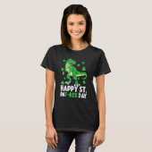 Kinder glücklich St PaT Rex Dinosaur St Patrick's T-Shirt (Vorne ganz)