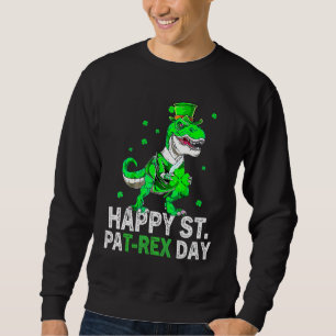 Kinder glücklich St Pat Trex Tag Dino St Patricks Sweatshirt