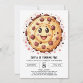 Kinder glücklich Whimsical Cookies Geburtstag Einladung (Vorderseite)