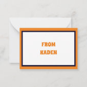 Kinder glückliche Halloween-Monster des Niedlichen Mitteilungskarte (Rückseite)