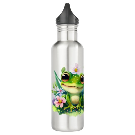 Kinder glücklichen grünen Frosch Edelstahlflasche (Links)