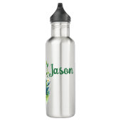 Kinder glücklichen grünen Frosch Edelstahlflasche (Rechts)