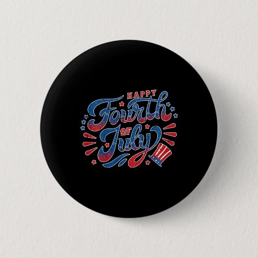 Kinder glücklicher Unabhängigkeitstag 4. Juli Kind Button (Vorderseite)
