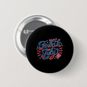 Kinder glücklicher Unabhängigkeitstag 4. Juli Kind Button (Vorne & Hinten)