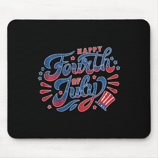 Kinder glücklicher Unabhängigkeitstag 4. Juli Kind Mousepad (Vorne)