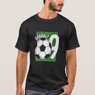 Kinder Goaaal 9. Geburtstag 9 Jahre alter Fußballs T-Shirt