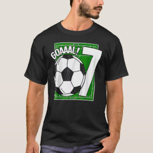 Kinder Goaal 7. Geburtstag 7 Jahre alter Fußball T-Shirt