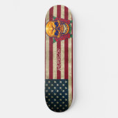 Kinder Golden Skull Skateboard (Vorderseite)