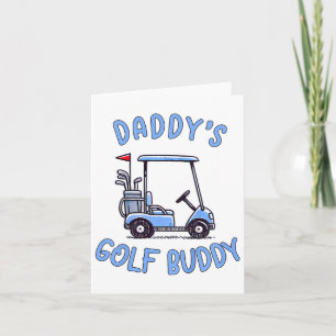 Kinder Golfer Vater Sohn Daddy's Golf Boy Vatertag Karte