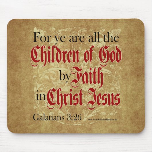 Kinder Gottes durch Glauben Mousepad (Vorne)