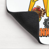 Kinder graben Erntedank Tag Cooler Baggerturke Mousepad (Ecke)