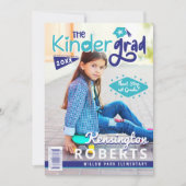 Kinder Grad Fun Kindergarten Foto Magazine Cover Ankündigung (Vorderseite)