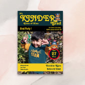 Kinder grad Niedlich Yellow Foto Magazine Cover Einladung