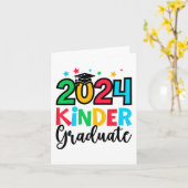 Kinder Graduate Kindergarten 2024 Abschluss Gesche Karte (Gelbe Blume)