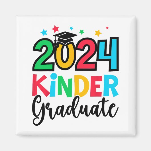 Kinder Graduate Kindergarten 2024 Abschluss Gesche Magnet (Vorne)
