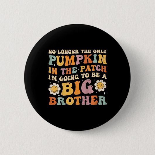 Kinder Groovy Big Brother Fall Schwangerschaft Ank Button (Vorderseite)